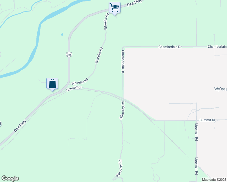 map of restaurants, bars, coffee shops, grocery stores, and more near 4680 Chamberlain Drive in Hood River