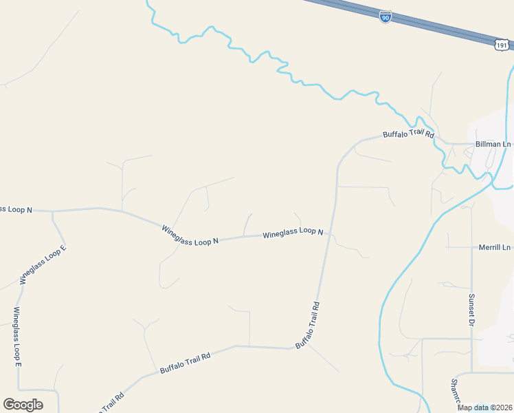map of restaurants, bars, coffee shops, grocery stores, and more near 30 Wineglass Loop North in Livingston