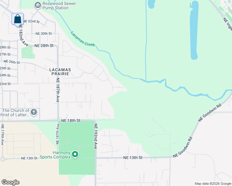 map of restaurants, bars, coffee shops, grocery stores, and more near 19404 Northeast 21st Street in Vancouver