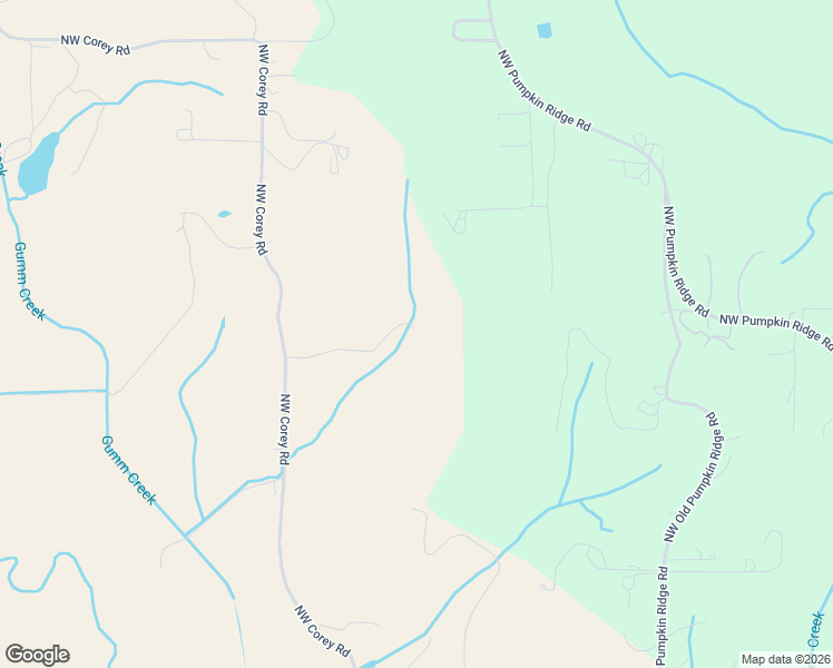 map of restaurants, bars, coffee shops, grocery stores, and more near 16300 Northwest Corey Road in North Plains