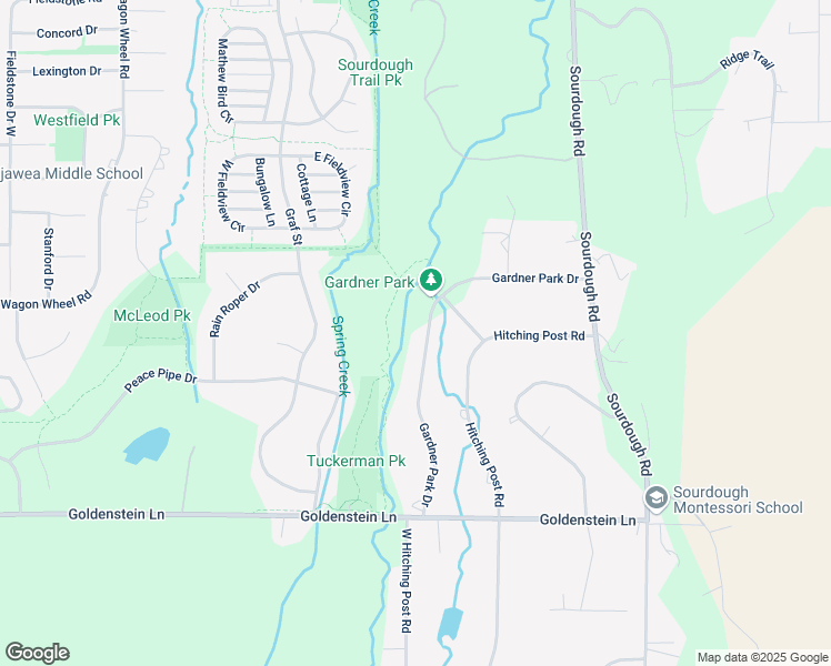 map of restaurants, bars, coffee shops, grocery stores, and more near Sourdough Trail in Bozeman