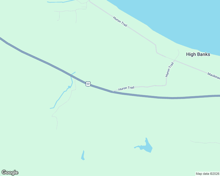map of restaurants, bars, coffee shops, grocery stores, and more near 10841 U.S. 23 in Cheboygan