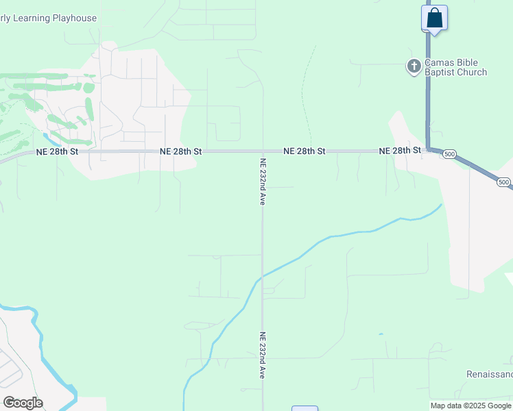 map of restaurants, bars, coffee shops, grocery stores, and more near 2402 Northeast 232nd Avenue in Camas