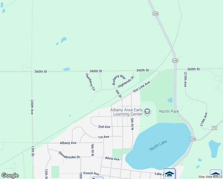 map of restaurants, bars, coffee shops, grocery stores, and more near 604 Highlands Drive in Albany