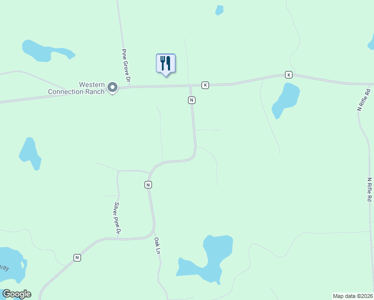 map of restaurants, bars, coffee shops, grocery stores, and more near 3663 County Highway N in Rhinelander