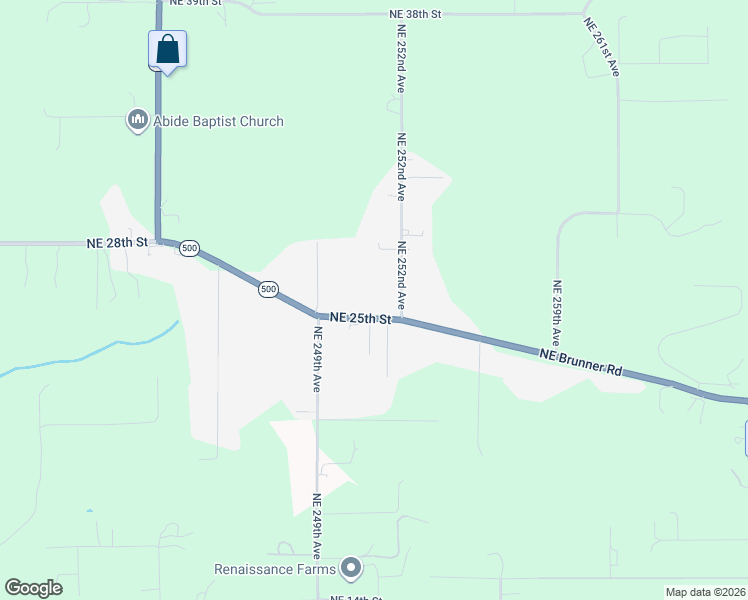 map of restaurants, bars, coffee shops, grocery stores, and more near 25018 Northeast 25th Street in Camas
