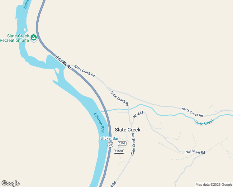 map of restaurants, bars, coffee shops, grocery stores, and more near 241 Slate Creek Road in White Bird