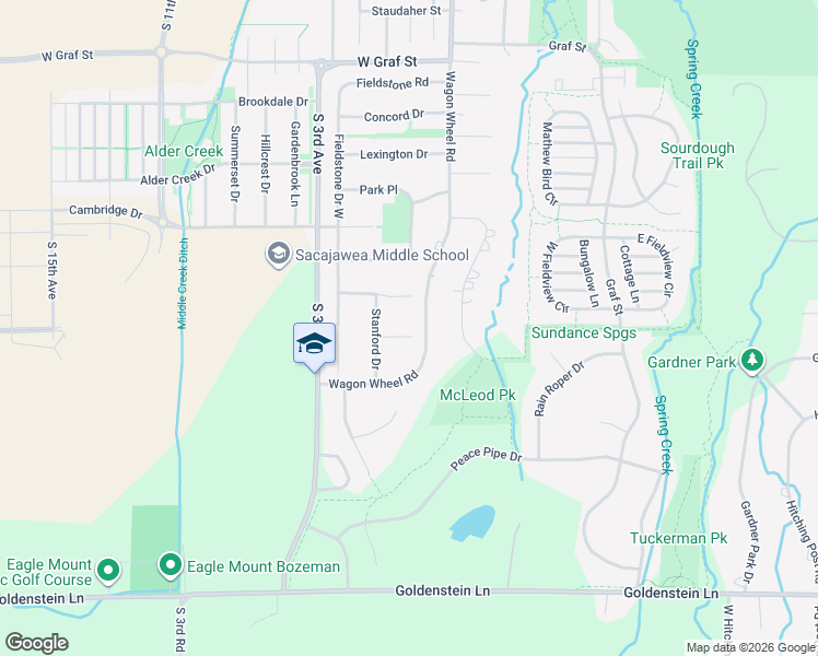 map of restaurants, bars, coffee shops, grocery stores, and more near 433 Princeton Pl in Bozeman