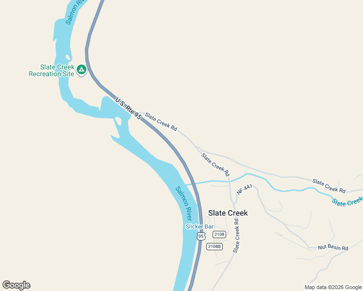 map of restaurants, bars, coffee shops, grocery stores, and more near 241 Slate Creek Road in White Bird