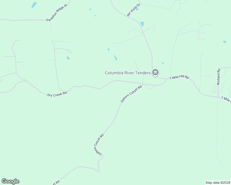 map of restaurants, bars, coffee shops, grocery stores, and more near 2505 Dry Creek Road in Mosier