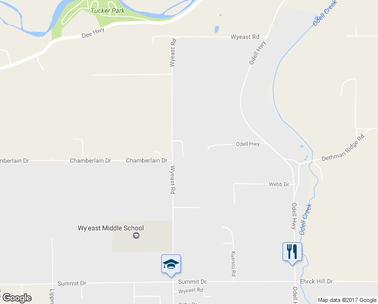 map of restaurants, bars, coffee shops, grocery stores, and more near 2739 Wyeast Road in Hood River