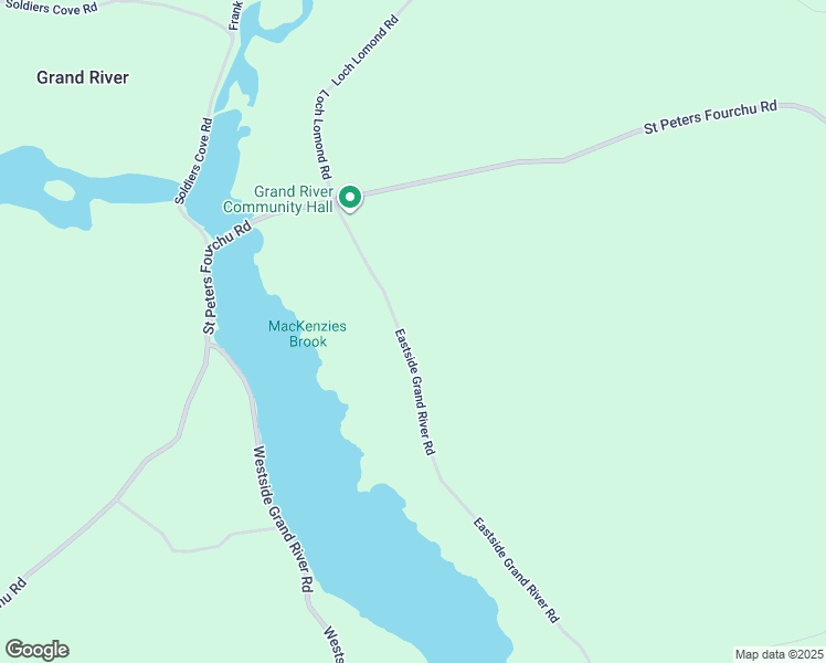 map of restaurants, bars, coffee shops, grocery stores, and more near Eastside Grand River Road in Richmond County