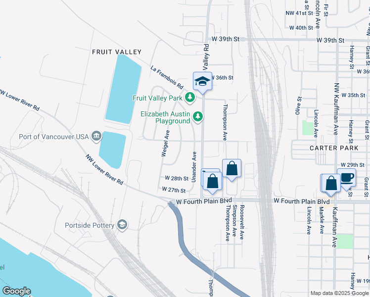 map of restaurants, bars, coffee shops, grocery stores, and more near 3003 Van Allman Ave in Vancouver