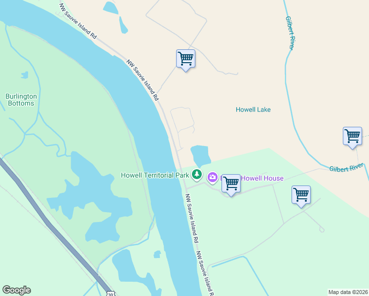 map of restaurants, bars, coffee shops, grocery stores, and more near 16900 Northwest Sauvie Island Road in Portland