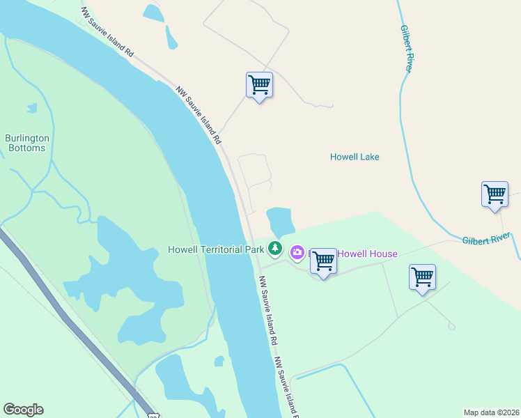 map of restaurants, bars, coffee shops, grocery stores, and more near 16900 Northwest Sauvie Island Road in Portland