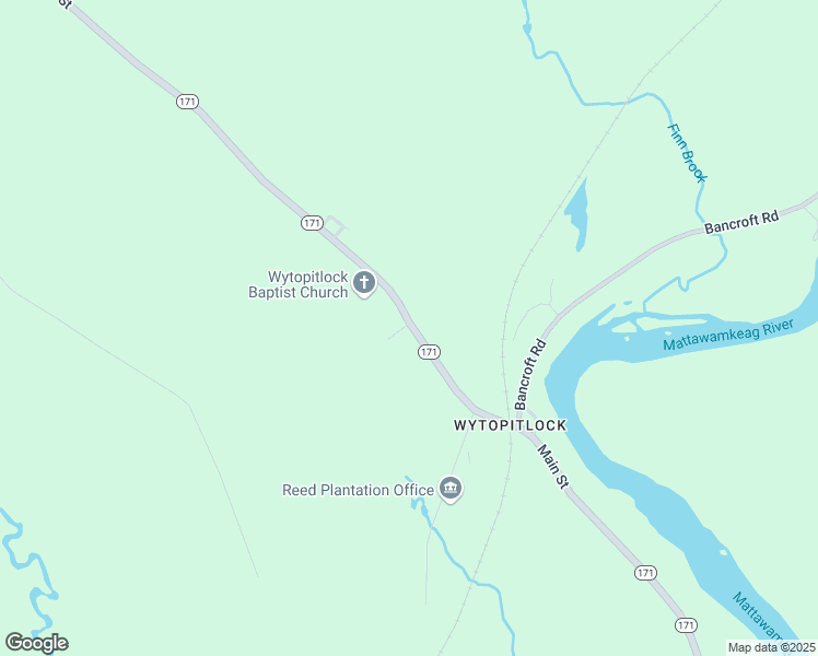 map of restaurants, bars, coffee shops, grocery stores, and more near 723 Maine 171 in Aroostook County