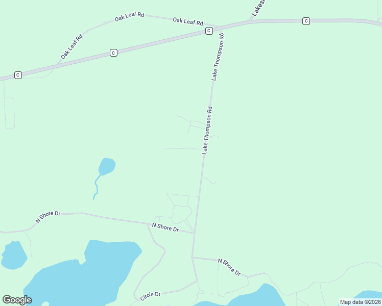 map of restaurants, bars, coffee shops, grocery stores, and more near 3667 Lake Thompson Road in Rhinelander