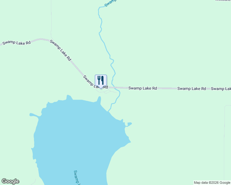 map of restaurants, bars, coffee shops, grocery stores, and more near 10599-10699 Swamp Lake Road in Tomahawk