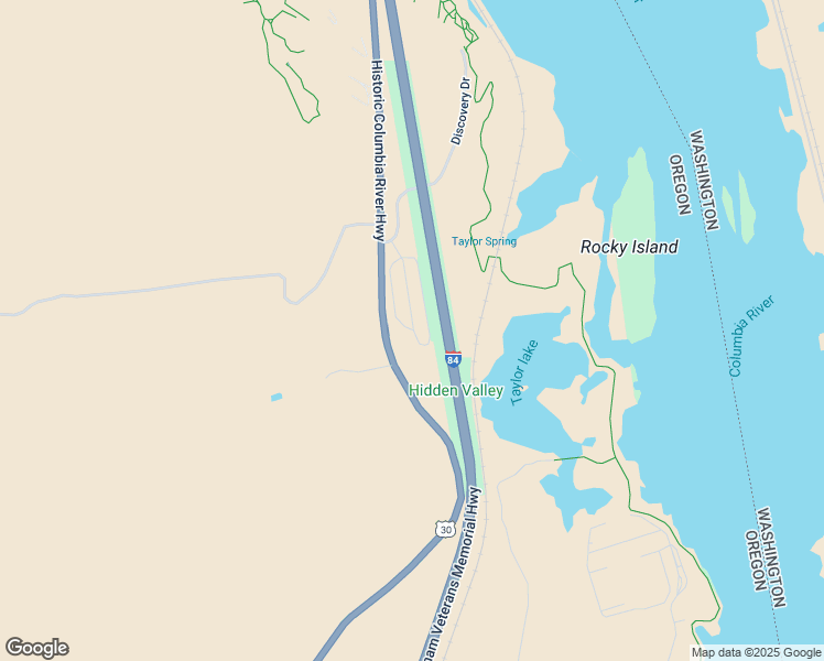 map of restaurants, bars, coffee shops, grocery stores, and more near 4405 Highway 30w in The Dalles
