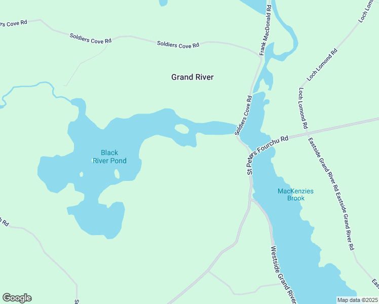 map of restaurants, bars, coffee shops, grocery stores, and more near 1757 Saint Peters Fourchu Road in Grand River
