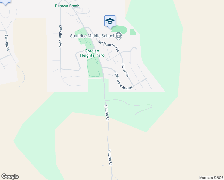 map of restaurants, bars, coffee shops, grocery stores, and more near 402 Southwest Tahoe Avenue in Pendleton