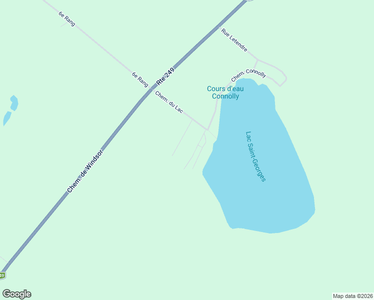 map of restaurants, bars, coffee shops, grocery stores, and more near 515 Rue Carignan in Saint-Georges-de-Windsor