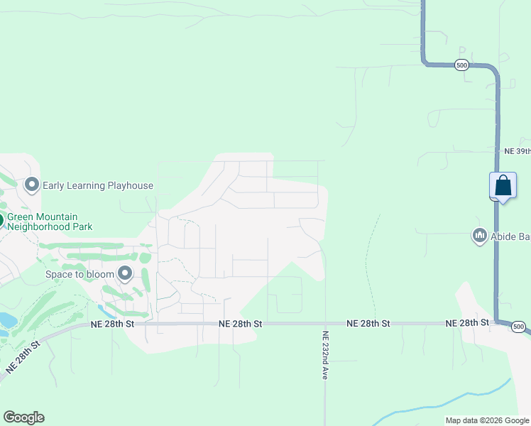 map of restaurants, bars, coffee shops, grocery stores, and more near 5466 North 91st Avenue in Camas