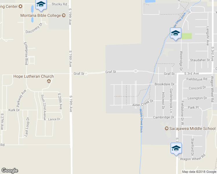 map of restaurants, bars, coffee shops, grocery stores, and more near 3106 S 15th Ave in Bozeman