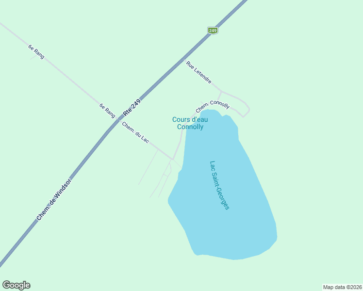 map of restaurants, bars, coffee shops, grocery stores, and more near 660 Chemin Connolly in Saint-Georges-de-Windsor