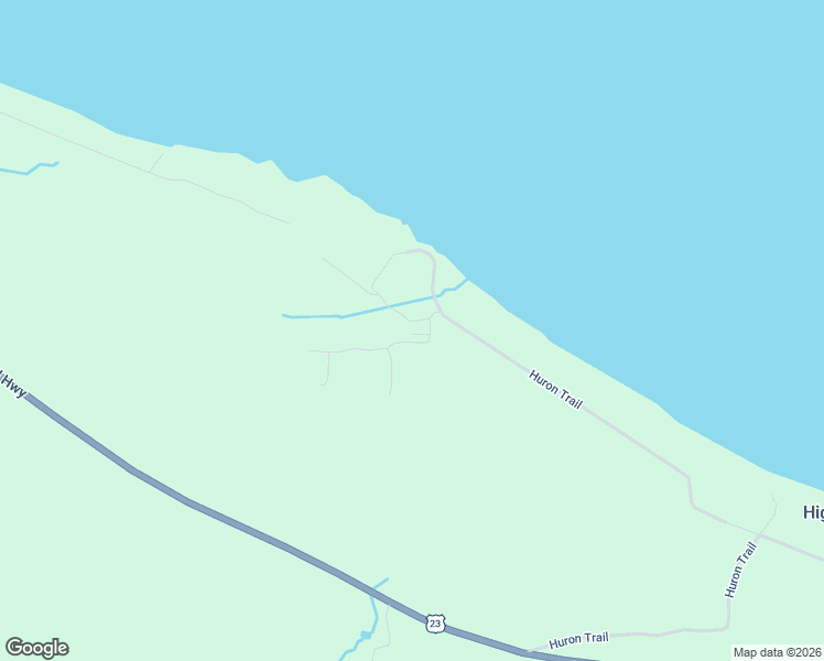 map of restaurants, bars, coffee shops, grocery stores, and more near 10279 Oshaughnessy Road in Cheboygan