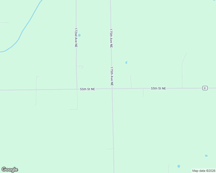 map of restaurants, bars, coffee shops, grocery stores, and more near 17455 55th Street Northeast in Foley