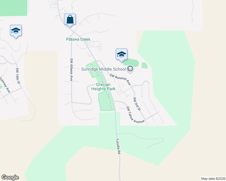 map of restaurants, bars, coffee shops, grocery stores, and more near 714 Southwest Runnion Avenue in Pendleton