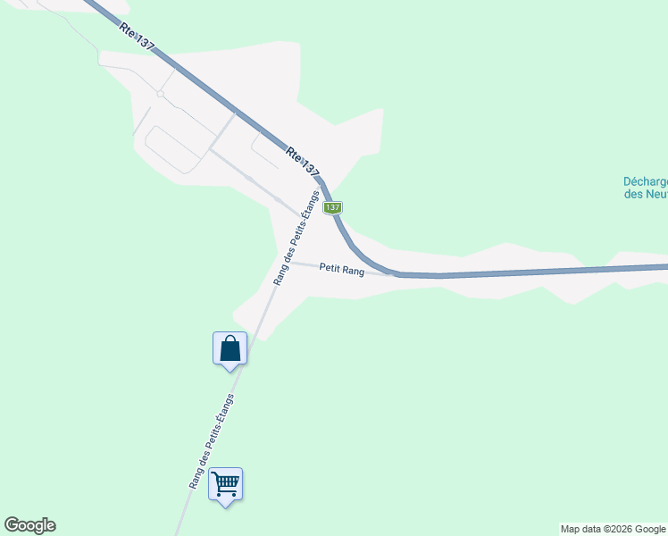 map of restaurants, bars, coffee shops, grocery stores, and more near Petit Rang in Saint-Hyacinthe