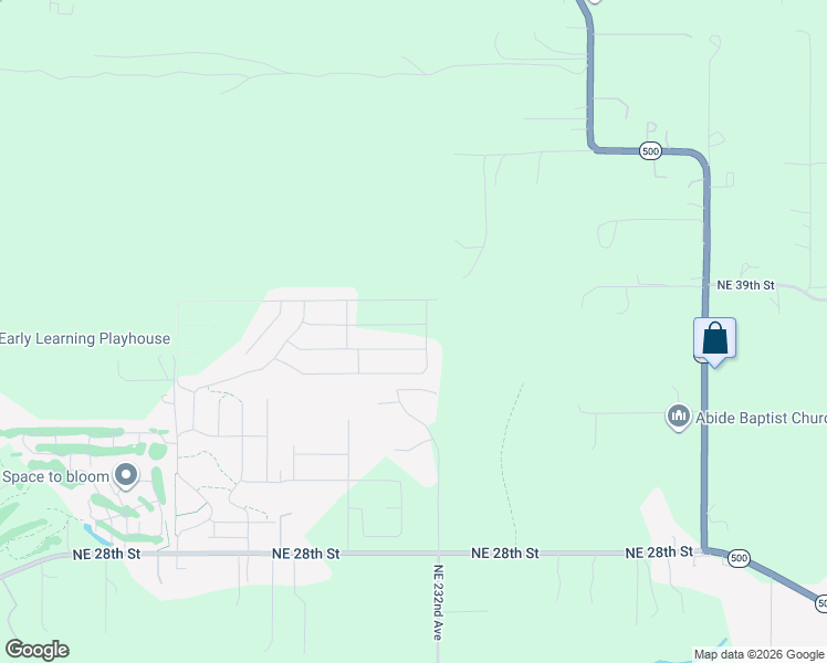 map of restaurants, bars, coffee shops, grocery stores, and more near 5202 North 93rd Avenue in Camas
