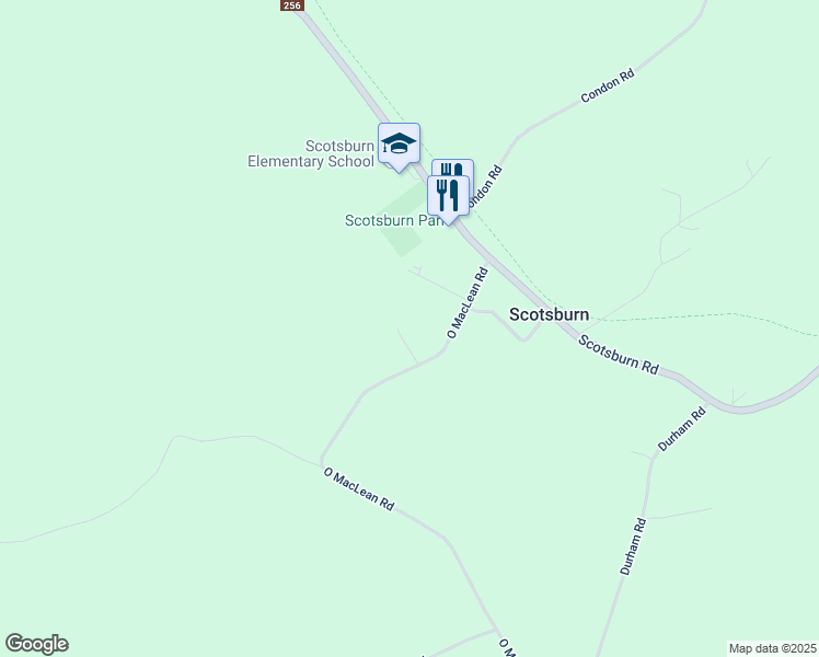 map of restaurants, bars, coffee shops, grocery stores, and more near 24 Hilltop Court in Scotsburn