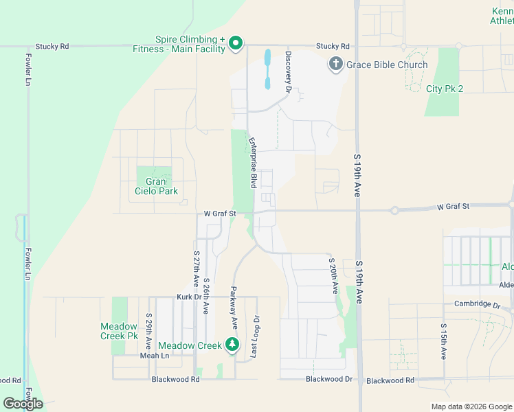 map of restaurants, bars, coffee shops, grocery stores, and more near 476 Enterprise Boulevard in Bozeman
