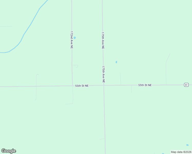 map of restaurants, bars, coffee shops, grocery stores, and more near 17455 55th Street Northeast in Foley
