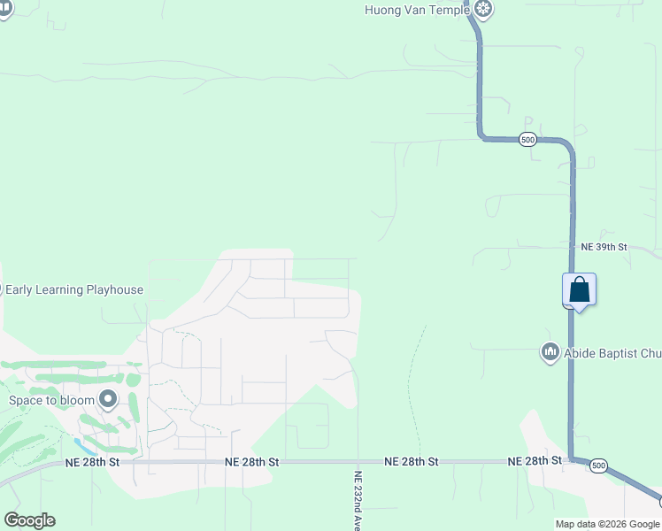 map of restaurants, bars, coffee shops, grocery stores, and more near 5244 North 94th Avenue in Camas