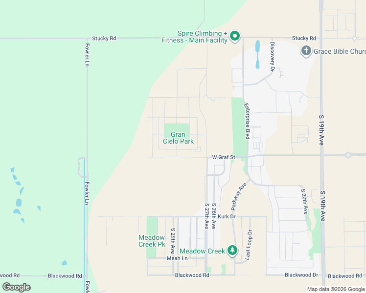 map of restaurants, bars, coffee shops, grocery stores, and more near 5528 Stucky Road in Bozeman