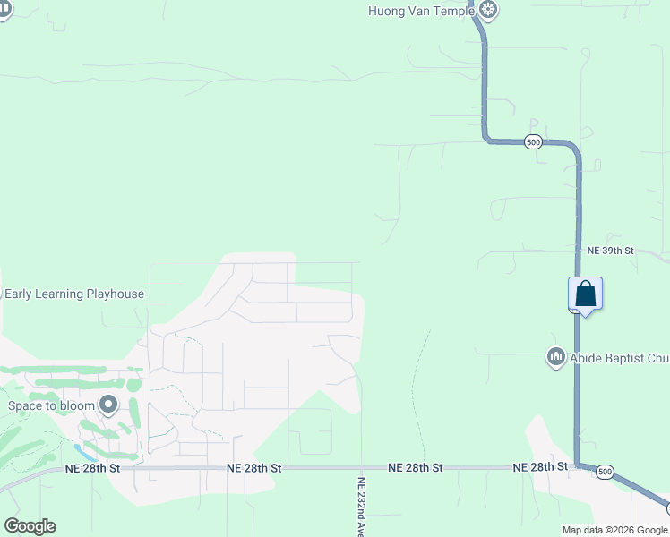 map of restaurants, bars, coffee shops, grocery stores, and more near 5244 North 94th Avenue in Camas