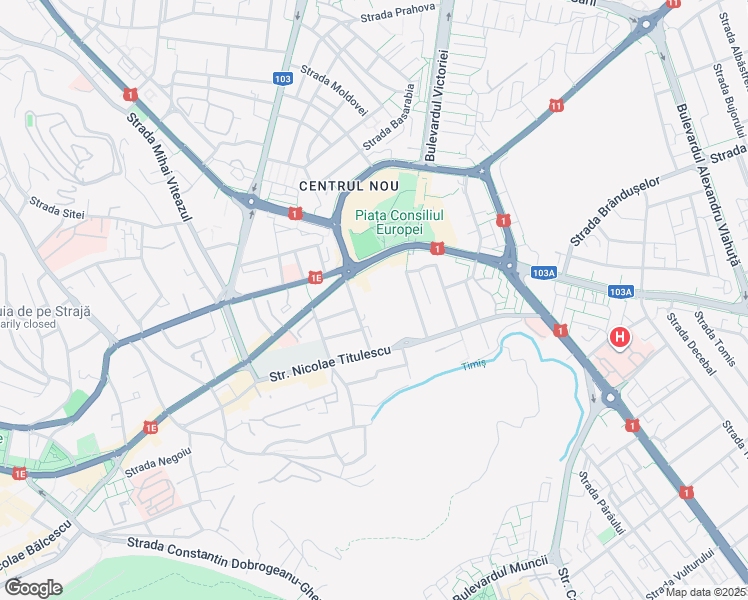 map of restaurants, bars, coffee shops, grocery stores, and more near 78 Bulevardul 15 Noiembrie in Brașov