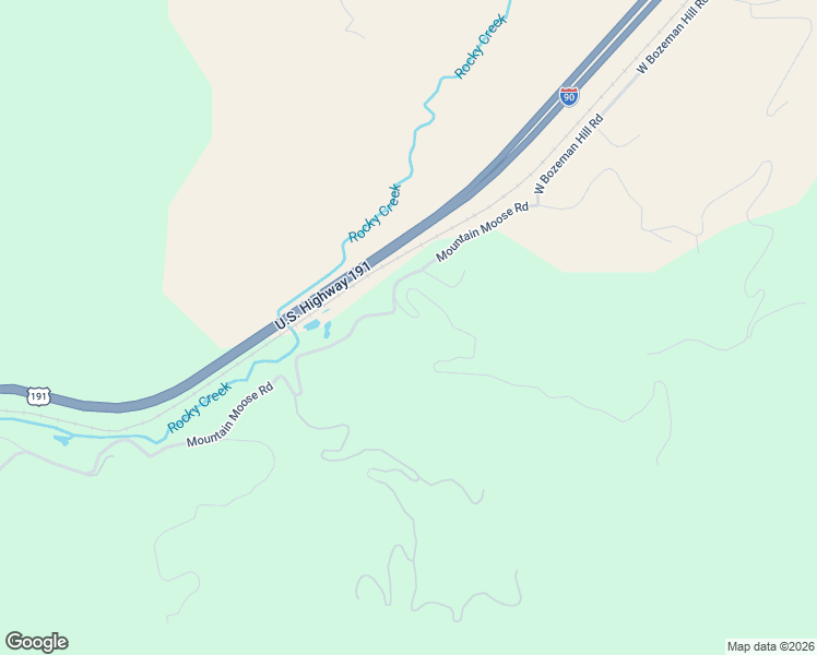 map of restaurants, bars, coffee shops, grocery stores, and more near 1-1101 Forest Hills Road in Bozeman