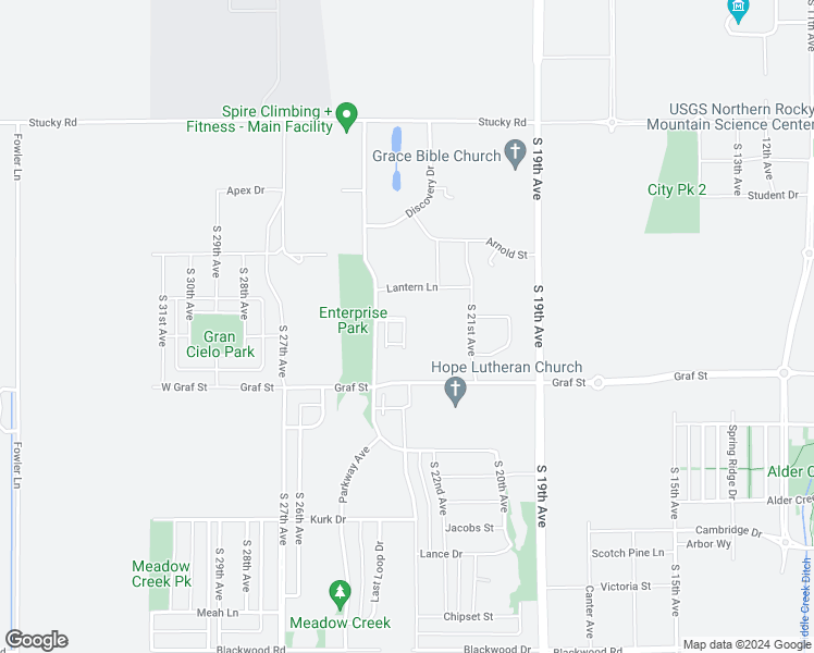 map of restaurants, bars, coffee shops, grocery stores, and more near 412 Enterprise Boulevard in Bozeman