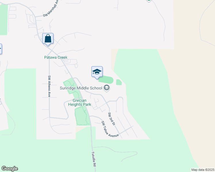 map of restaurants, bars, coffee shops, grocery stores, and more near 700 Southwest Runnion Avenue in Pendleton