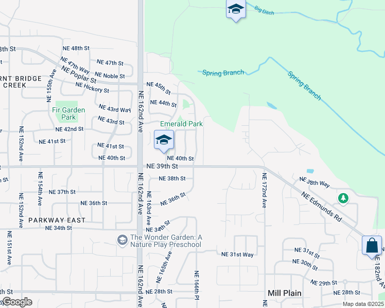 map of restaurants, bars, coffee shops, grocery stores, and more near 4008 Northeast 166th Avenue in Vancouver