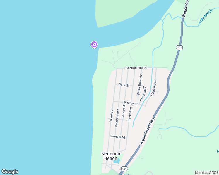 map of restaurants, bars, coffee shops, grocery stores, and more near 26550 Beach Drive in Rockaway Beach