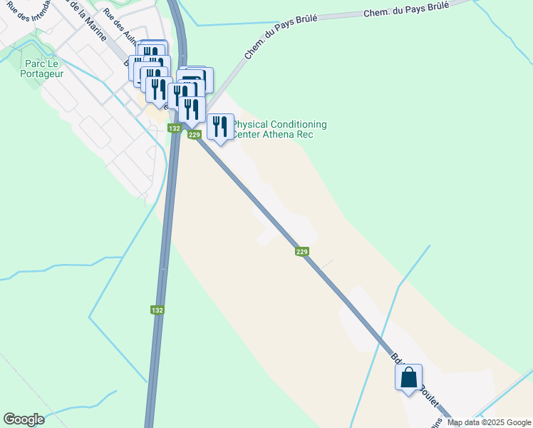 map of restaurants, bars, coffee shops, grocery stores, and more near 650 Boulevard Lionel Boulet in Varennes