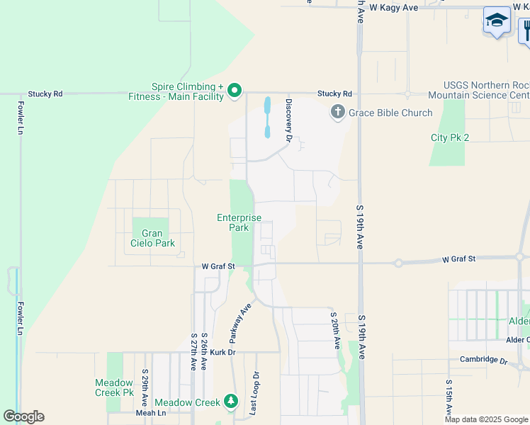 map of restaurants, bars, coffee shops, grocery stores, and more near 364 Enterprise Boulevard in Bozeman