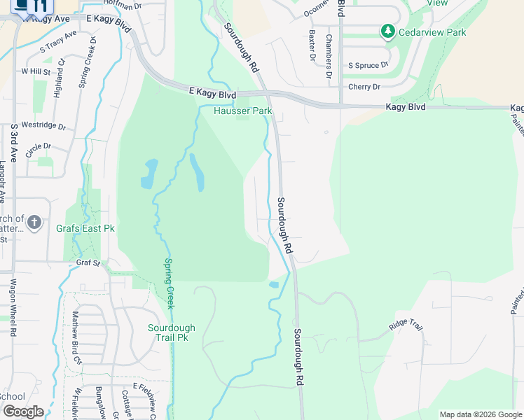 map of restaurants, bars, coffee shops, grocery stores, and more near 3031-3039 Candy Lane in Bozeman