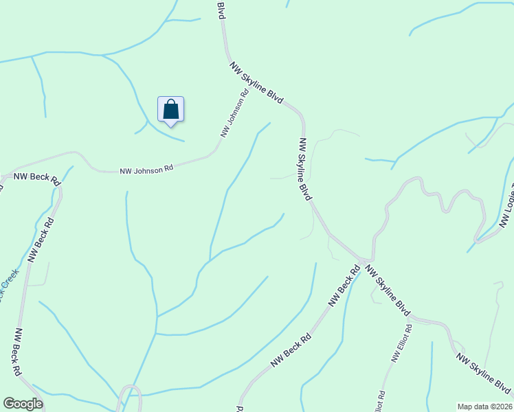 map of restaurants, bars, coffee shops, grocery stores, and more near 18200 Northwest Johnson Road in Portland